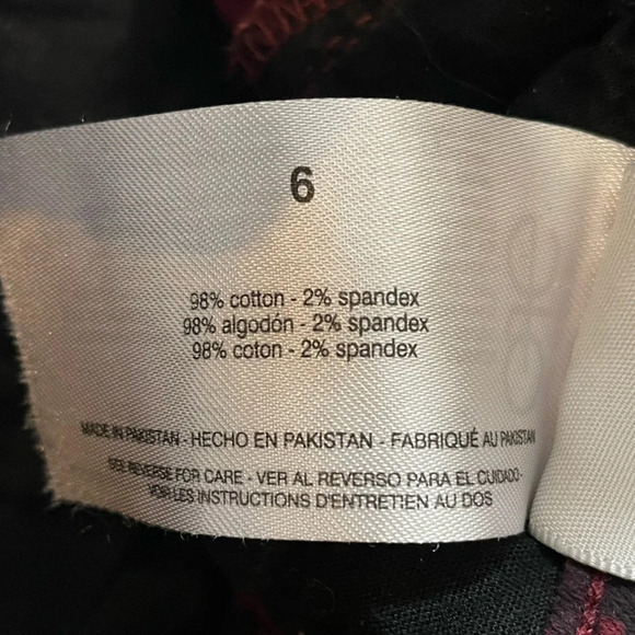 Social Standard by Sanctuary Skinny Ankle Jeans Maroon Cheetah Print Sz 6 NEW - Picture 5 of 9